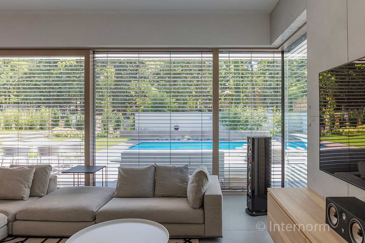 Internorm Windows with Blinds