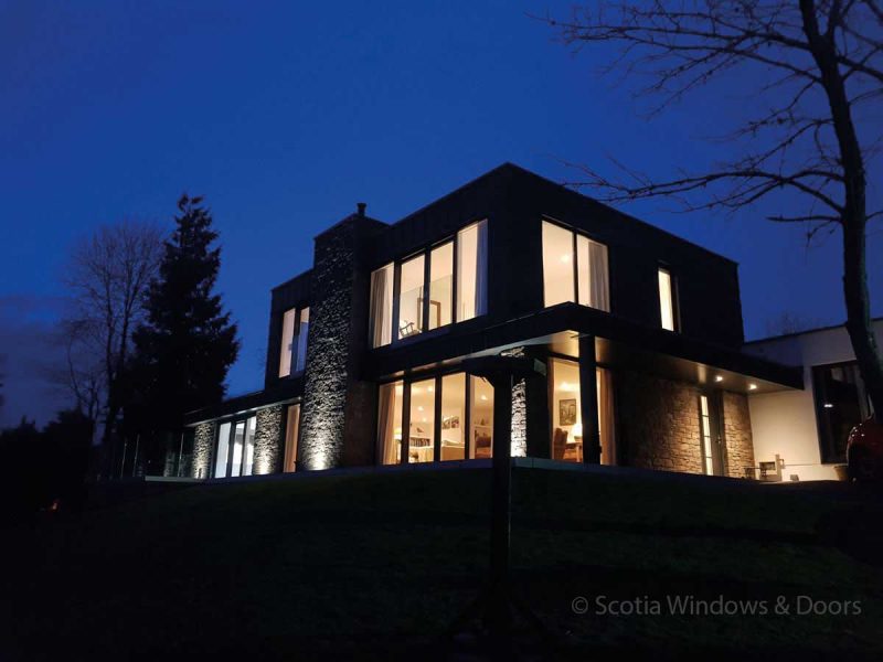 KF310 uPVC-Aluminium Windows with KS430 uPVC-Aluminium Lift and Slide Doors Installation by Scotia