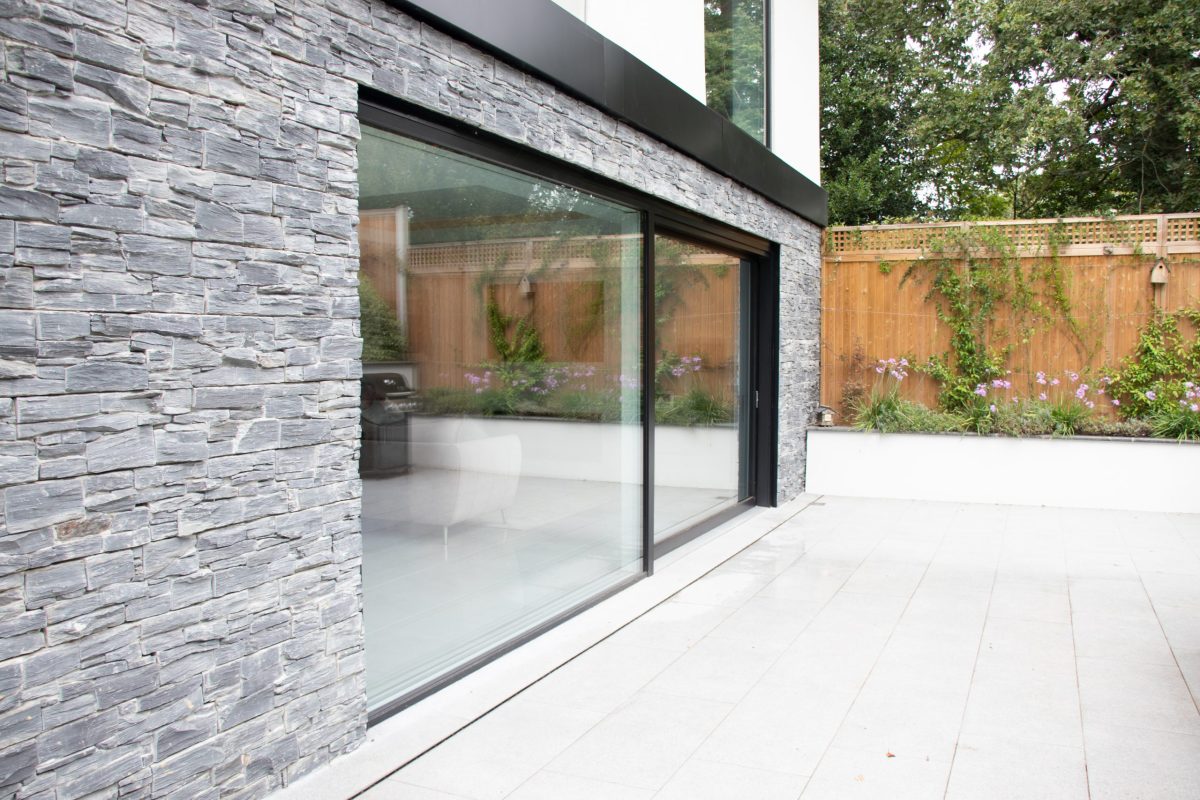 lift and slide aluminium triple glazed doors