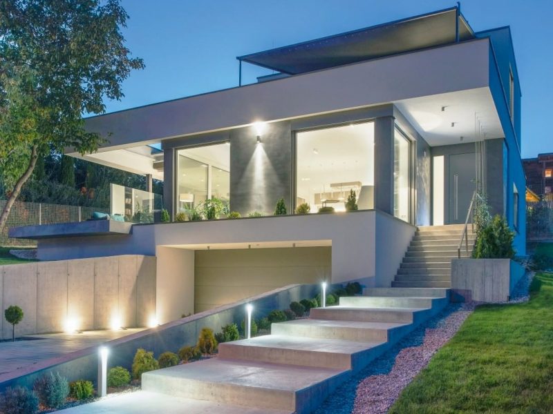 KF 410 Windows, KS 330 Lift & Slide Doors (both in uPVC-Aluminium), AT 540 Aluminium Entrance Door