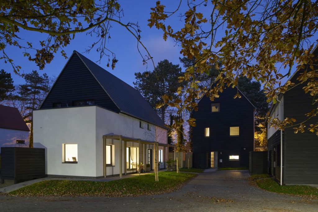 Award-winning Passivhaus development with overhang and Raffstore shading (image credit: Ecohaus)